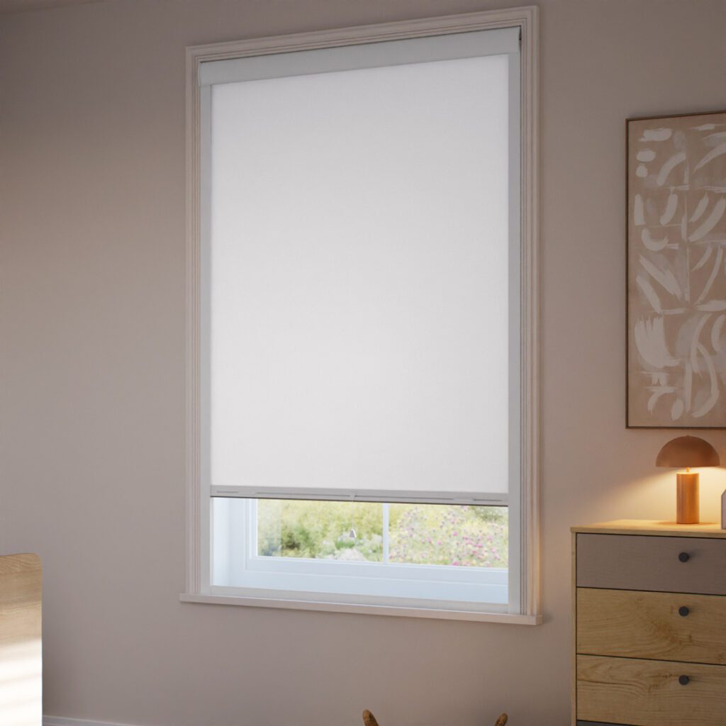 Click2Fit Total Blackout Titan Snow White Roller Blind