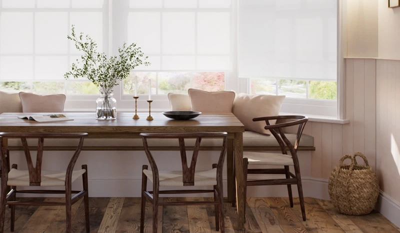 bay windows roller blinds